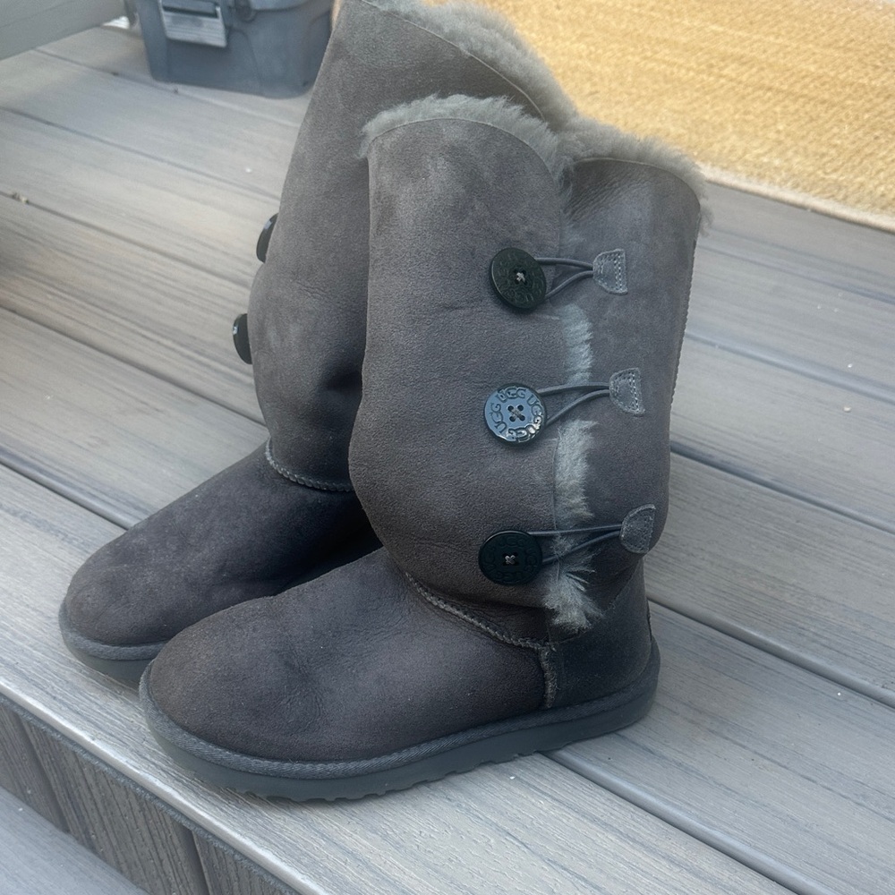 UGG Shearling Button Boots